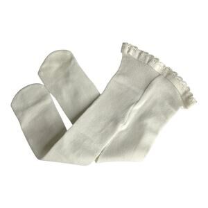 American Girl Bitty Baby Tights Cream Off White Accessory Fit 15” & 18” Doll New